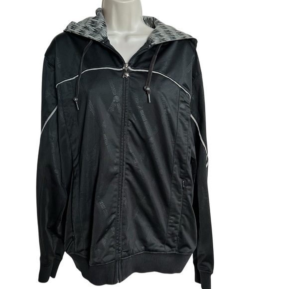 Metal Mulisha ~ Black Men's zipped hoodie Jacket ~ hidden zippered pockets - Picture 1 of 13
